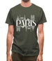 Paris Line Drawing Mens T-Shirt