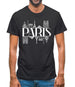 Paris Line Drawing Mens T-Shirt