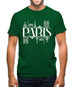 Paris Line Drawing Mens T-Shirt