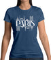 Paris Line Drawing Womens T-Shirt