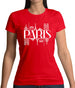 Paris Line Drawing Womens T-Shirt