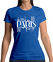 Paris Line Drawing Womens T-Shirt