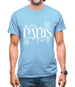 Paris Line Drawing Mens T-Shirt