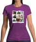 Paris Photo Collage Womens T-Shirt