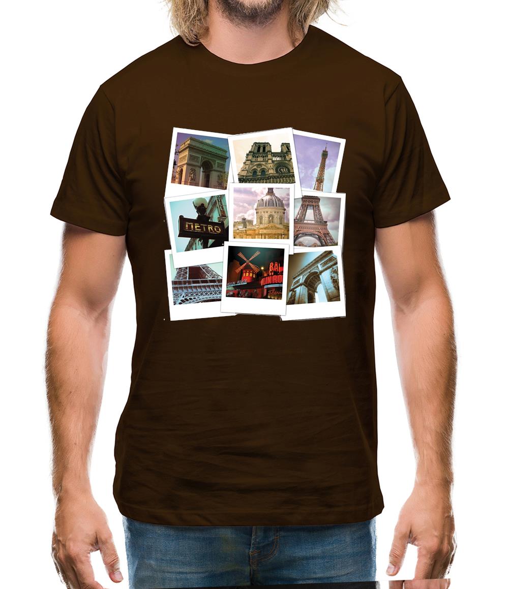 Paris Photo Collage Mens T-Shirt