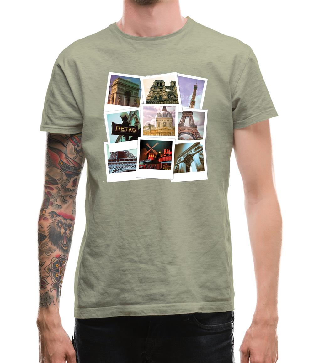 Paris Photo Collage Mens T-Shirt