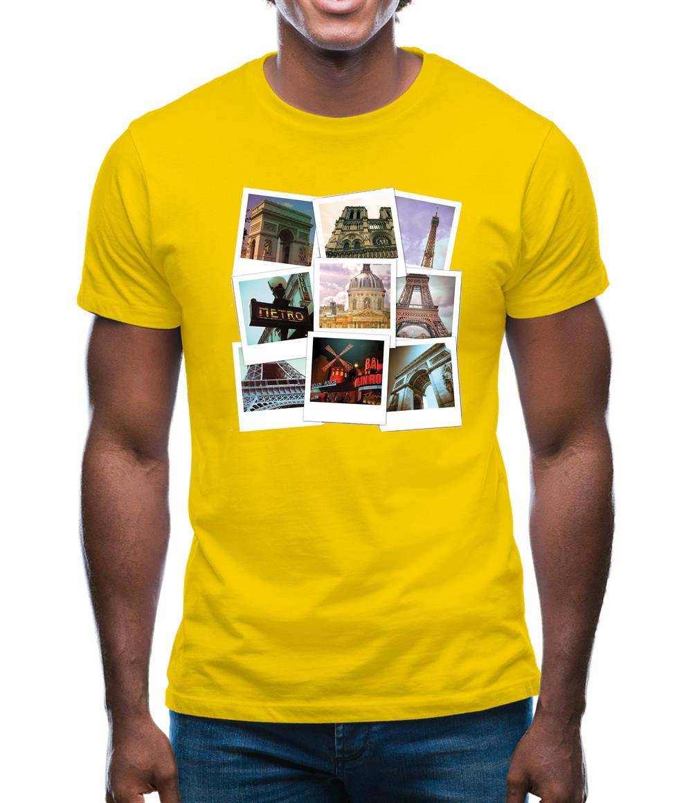 Paris Photo Collage Mens T-Shirt
