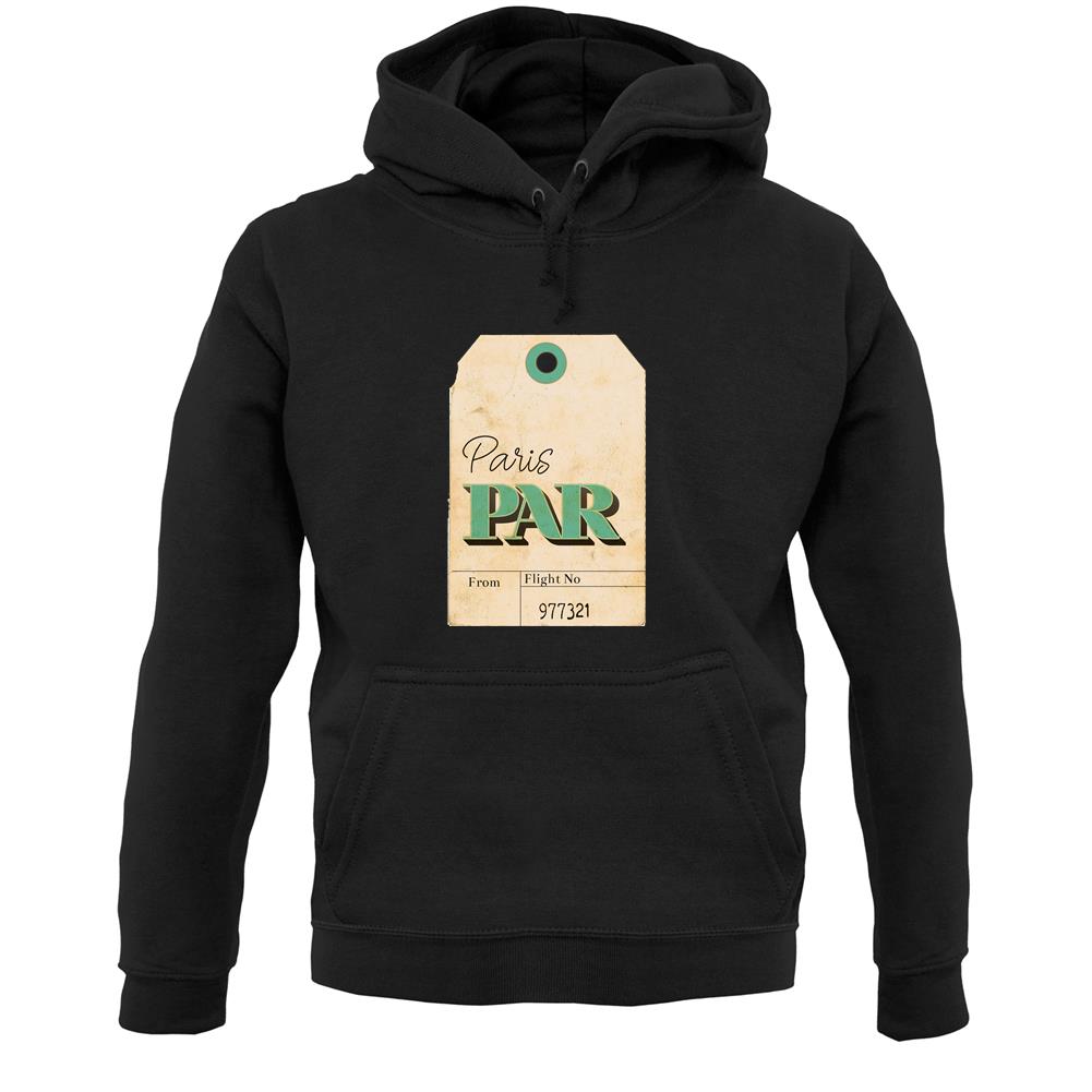 Paris Travel Tag Unisex Hoodie