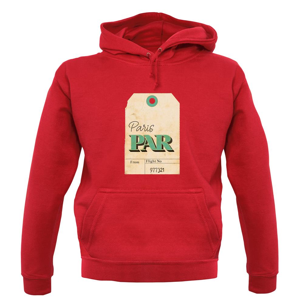 Paris Travel Tag unisex hoodie