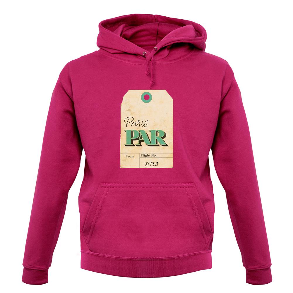 Paris Travel Tag unisex hoodie