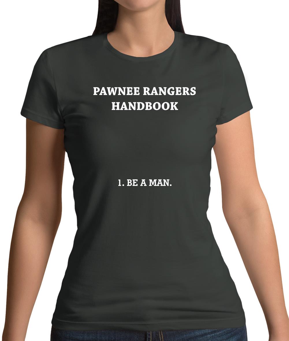 Pawnee Rangers Handbook Womens T-Shirt