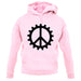 Peace Cog unisex hoodie