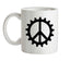 Peace Cog Ceramic Mug