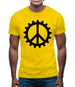 Peace Cog Mens T-Shirt