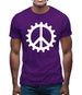 Peace Cog Mens T-Shirt