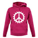 Peace Cog unisex hoodie