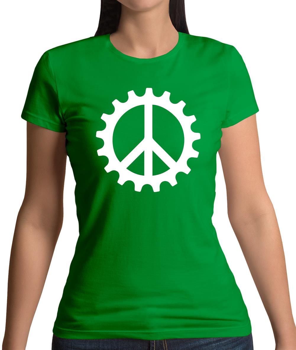 Peace Cog Womens T-Shirt