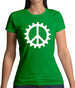 Peace Cog Womens T-Shirt