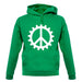 Peace Cog unisex hoodie