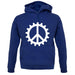 Peace Cog unisex hoodie