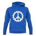 Peace Cog unisex hoodie