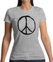 Peace Sign Womens T-Shirt