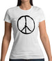 Peace Sign Womens T-Shirt
