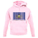 Pennsylvania Barcode Style Flag unisex hoodie