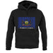 Pennsylvania Barcode Style Flag unisex hoodie