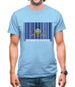 Pennsylvania Barcode Style Flag Mens T-Shirt