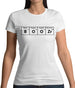 Boozr (Boozer) Periodic Table Womens T-Shirt