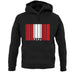 Peru Barcode Style Flag unisex hoodie