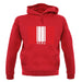 Peru Barcode Style Flag unisex hoodie