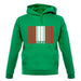 Peru Barcode Style Flag unisex hoodie
