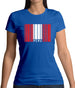 Peru Barcode Style Flag Womens T-Shirt