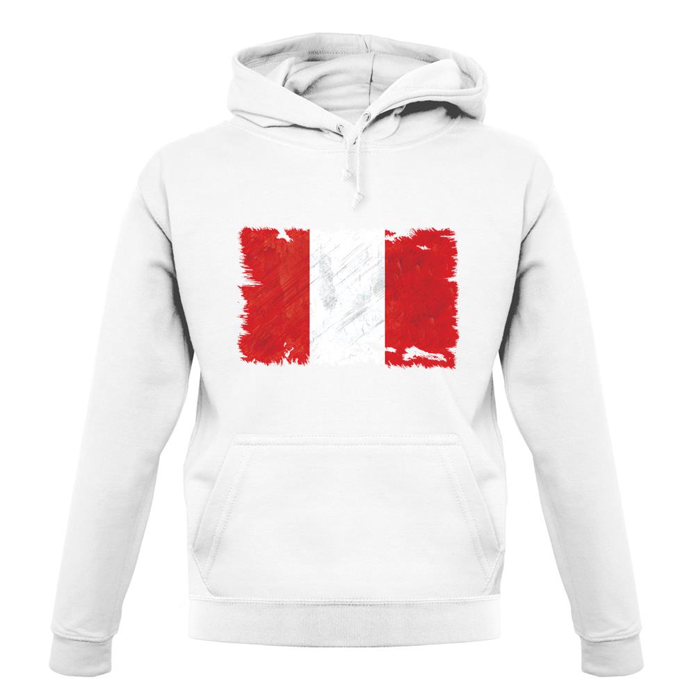 Peru Grunge Style Flag unisex hoodie
