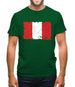 Peru Grunge Style Flag Mens T-Shirt