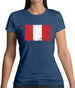 Peru Grunge Style Flag Womens T-Shirt