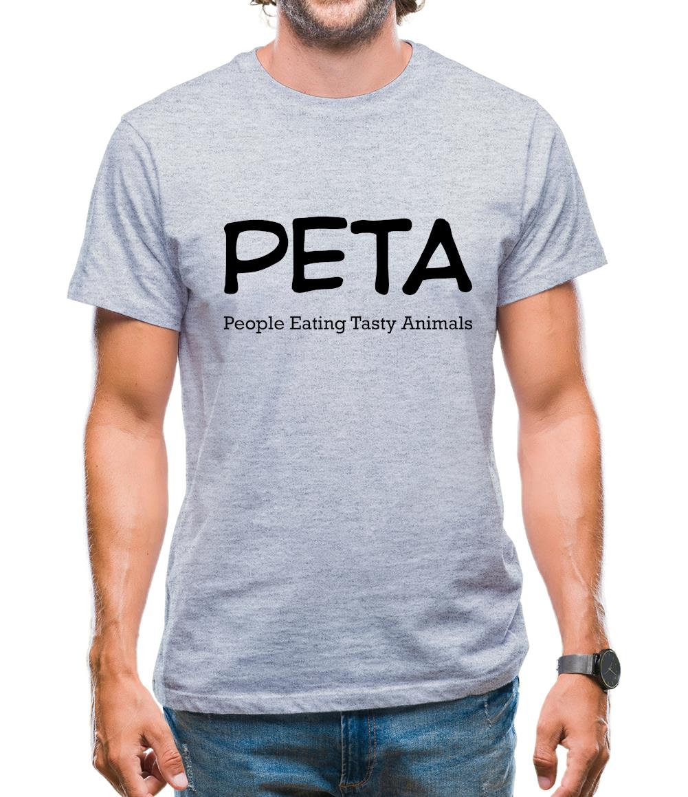 Peta People Eating Tasty Animals Mens T-Shirt