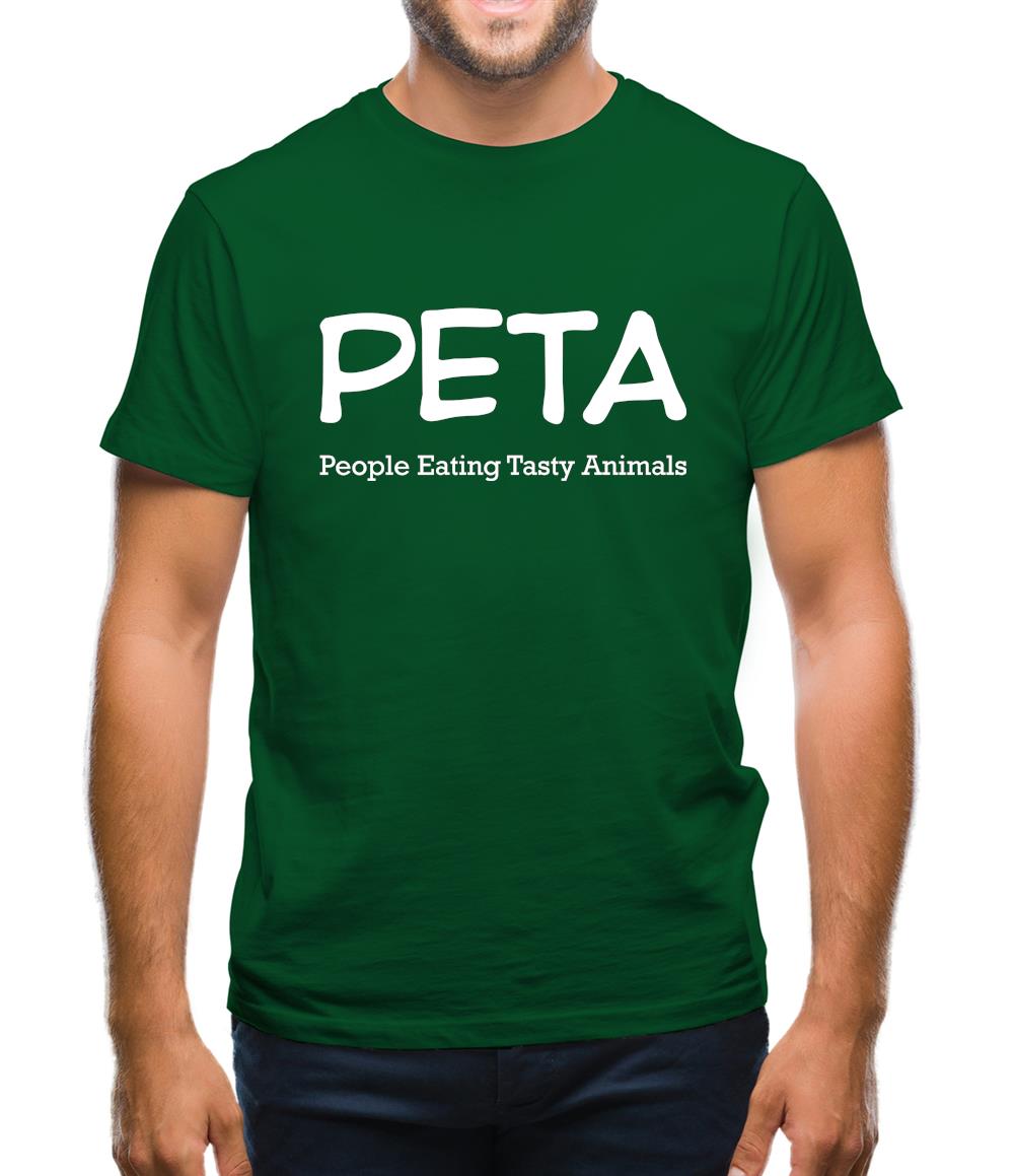 Peta People Eating Tasty Animals Mens T-Shirt