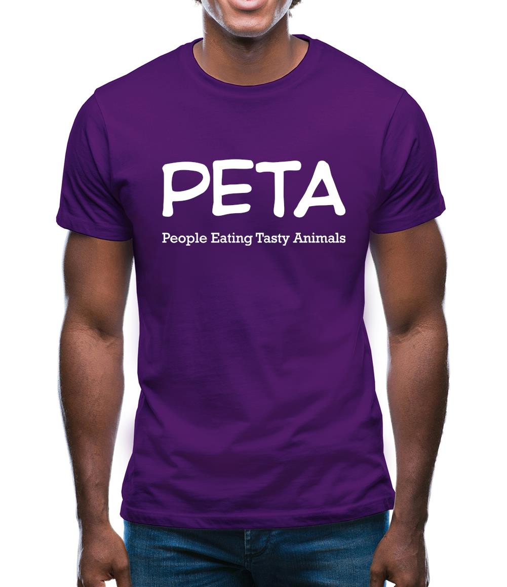 Peta People Eating Tasty Animals Mens T-Shirt