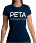 Peta People Eating Tasty Animals Womens T-Shirt