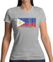 Philippines Barcode Style Flag Womens T-Shirt