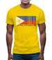 Philippines Barcode Style Flag Mens T-Shirt
