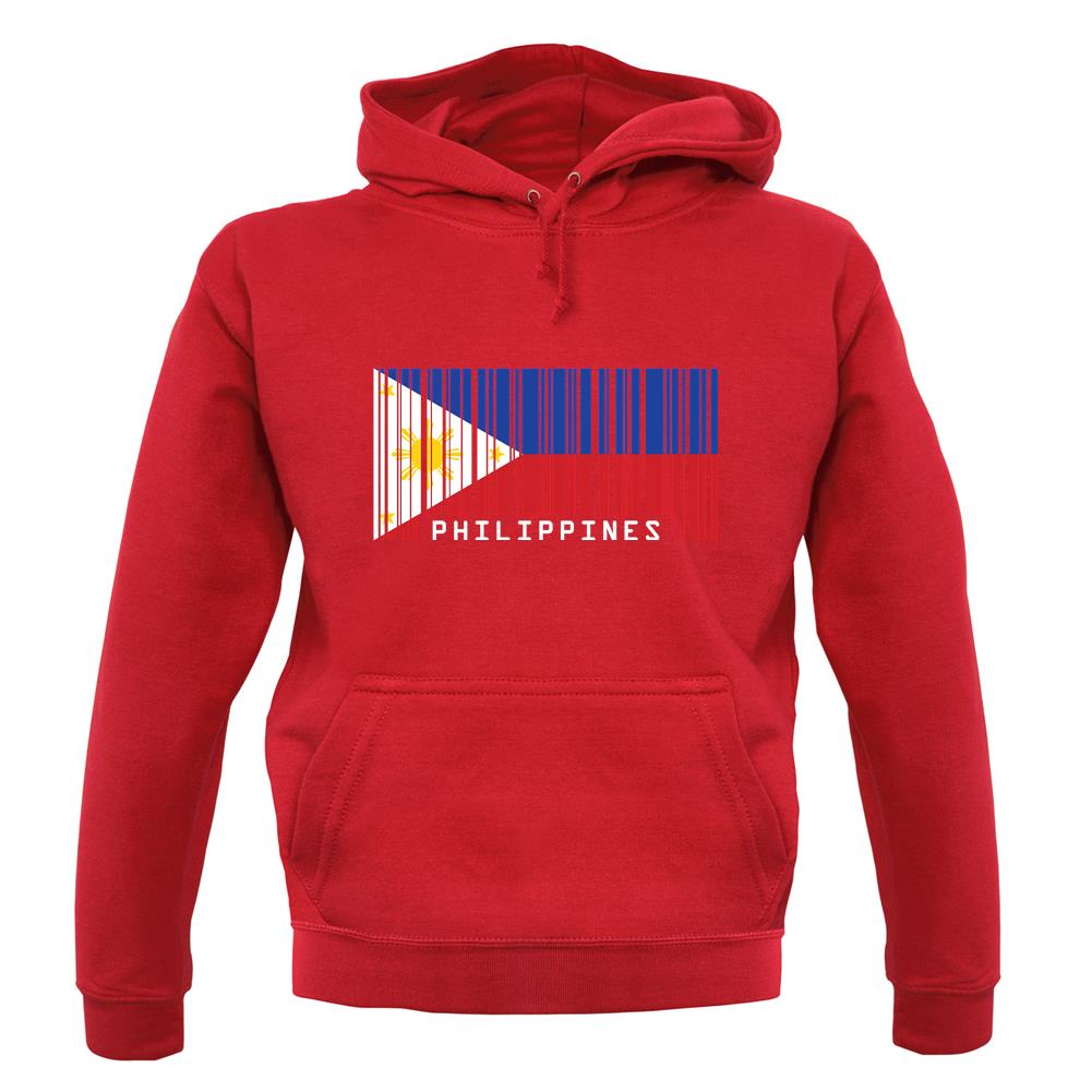 Philippines Barcode Style Flag unisex hoodie