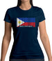 Philippines Barcode Style Flag Womens T-Shirt