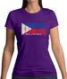 Philippines Barcode Style Flag Womens T-Shirt