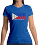 Philippines Barcode Style Flag Womens T-Shirt