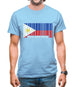 Philippines Barcode Style Flag Mens T-Shirt
