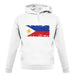 Philippines Grunge Style Flag unisex hoodie